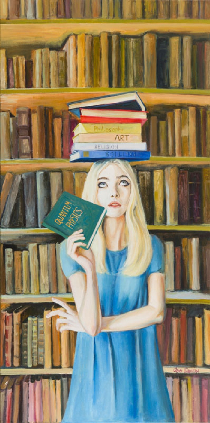 Есть по соседству библиотека. Чтение арты. Книга художника. Картина художник Книголюб. Девочка писатель.